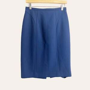 Reiss Women's Solid Navy Blue Straight Pencil Skirt Size 4